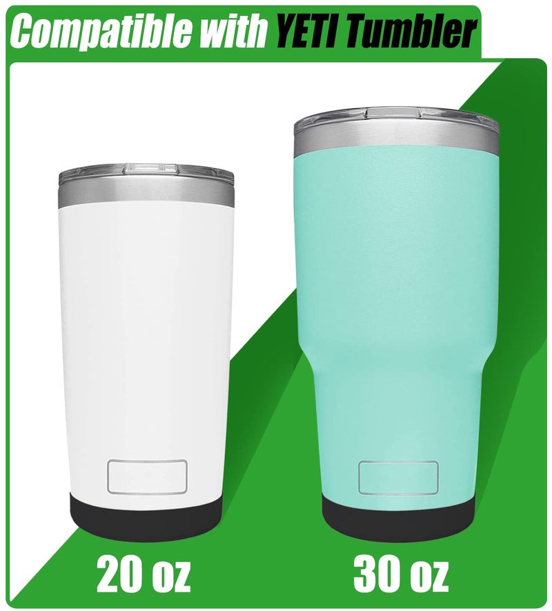 Acemoo غطاء حذاء من السيليكون لكوب YETI سعة 30 أونصة 20 أونصة - حماية أكثر أمانًا وضوضاء أقل لكوب قهوة Yeti سعة 20 أونصة 30 أونصة - آمن للاستخدام في غسالة الأطباق - Image 3